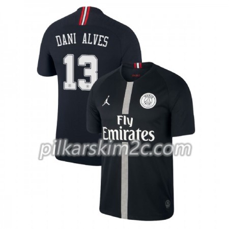 Koszulka Paris Saint-Germain Dani Alves 13 Jordan Czarny Trzeciej 2018-2019 - Koszulki Piłkarskie